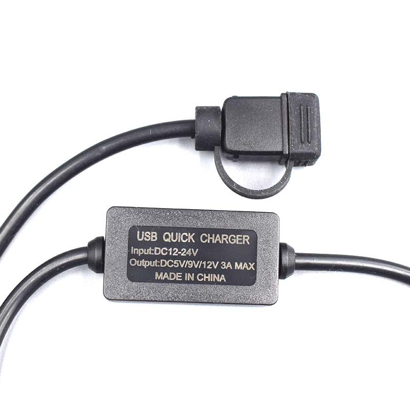 单USB防水充电器12-24V快充