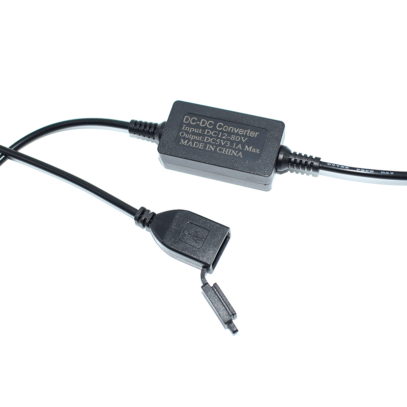 电动车USB防水充电器12-80V快充